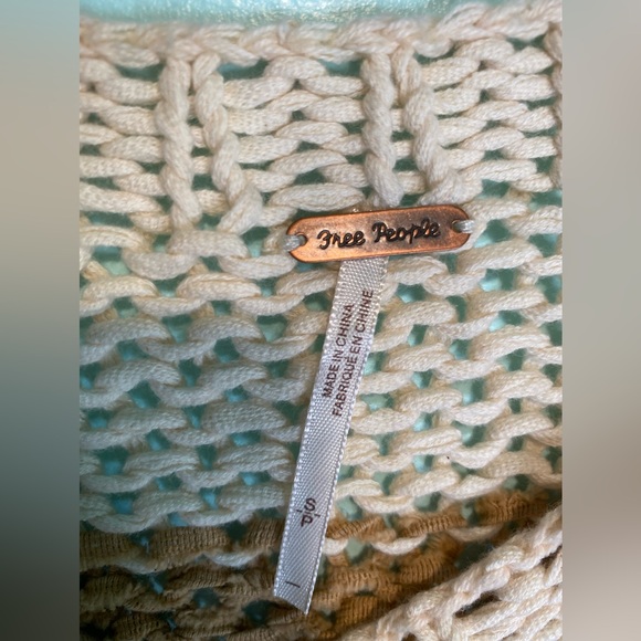 Free People Wave After Wave Top in Neutral Combo Size S/P Women’s - Picture 4 of 7